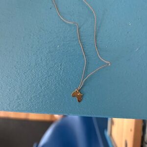 Africa Heart Charm Necklace